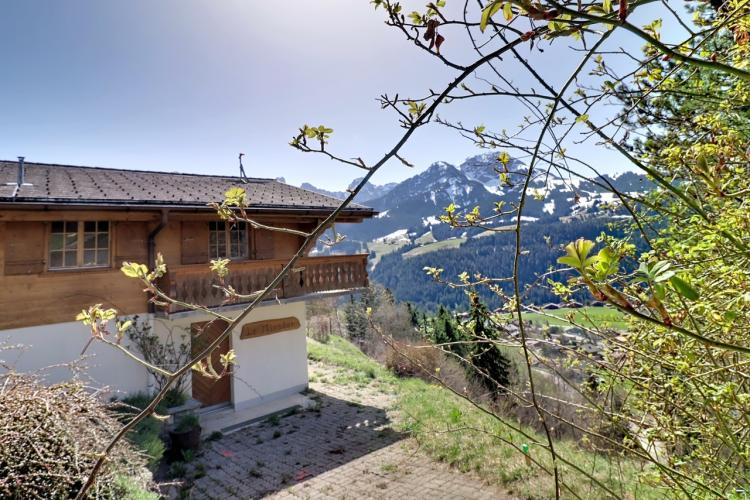 Château-d'OEx - Chalet da ristrutturare con permesso di costruzione