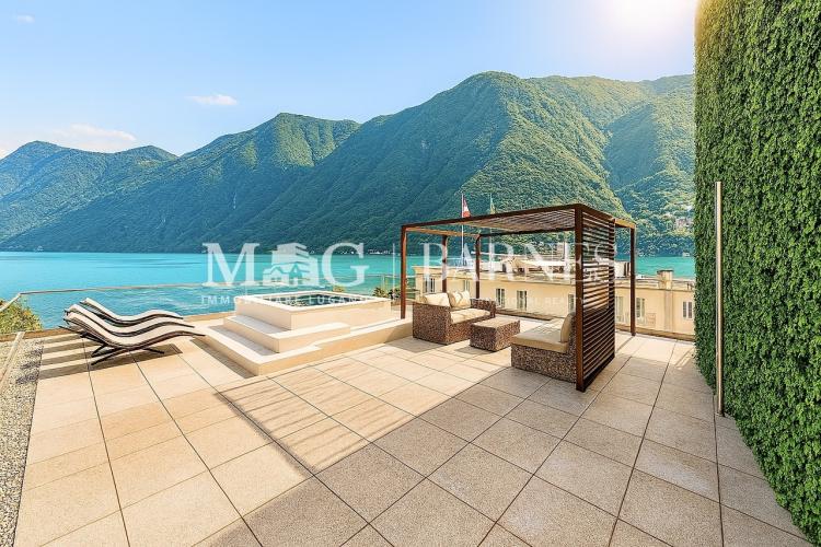 Lugano Centro: Nuovo 3.5 locali con terrazza, zona spa e vista lago