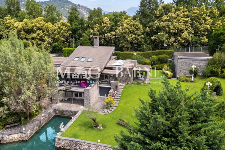Lugano: Prestigiosa villa direttamente sul lago di Lugano