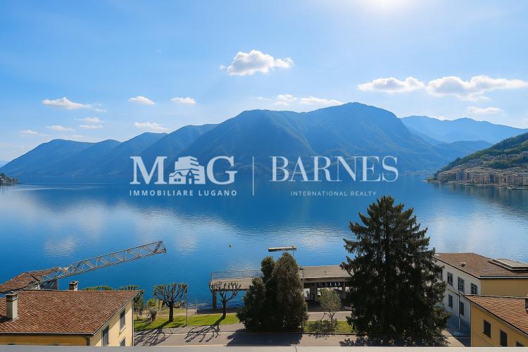 Lugano: Attico in Villa d'Epoca con vista lago e terrazza panoramica