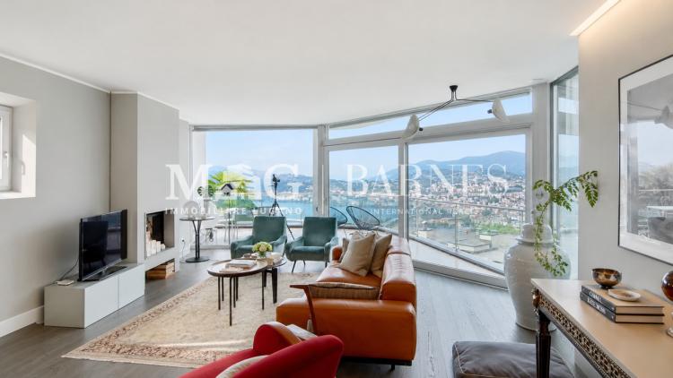 Lugano, Castagnola: Villa moderna con piscina e vista lago