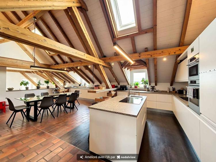 5,5-Zimmer-Penthouse-Maisonette in der Nähe von Romont