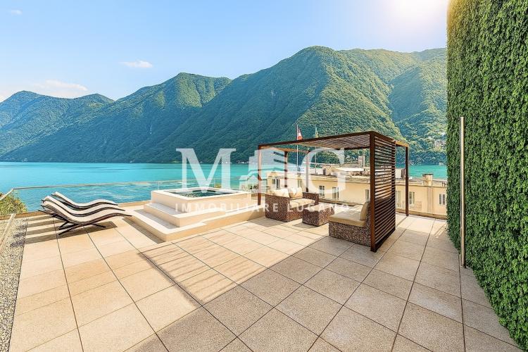 Lugano Centro: Nuovo 3.5 locali con terrazza, zona spa e vista lago