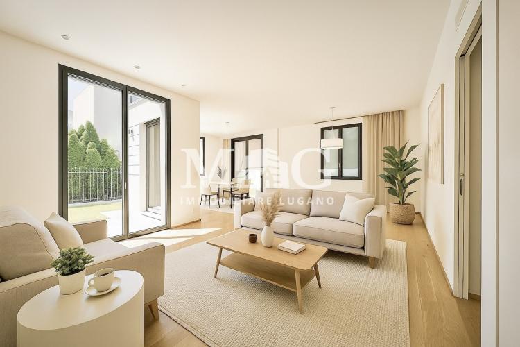 Lugano Centro: Appartamento 4.5 locali con giardino vicino al lago