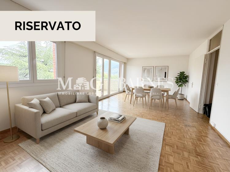 Paradiso: Appartamento 3.5 locali con vista aperta e box privato