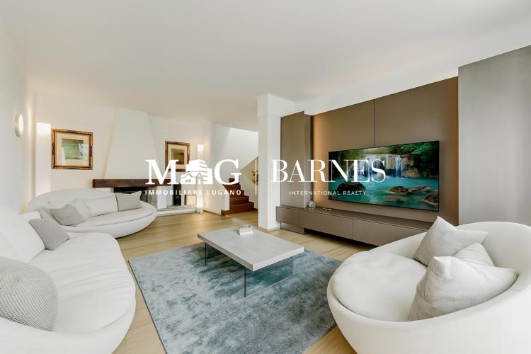 Lugano: Casa moderna con giardino e sauna