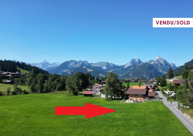 ~800 m2 building plot in idyllic Schönried location
