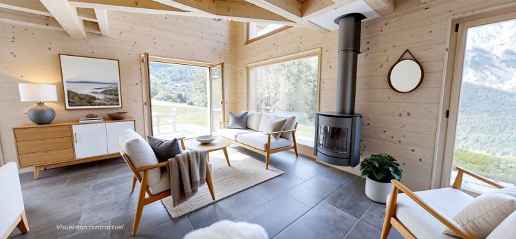 Nuovo chalet in legno di larice – Con permesso di costruire