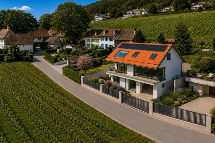 Eccezionale villa nuova: 360 m² di luce e prestigio di fronte al Lago di Ginevra