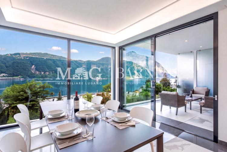 Bissone: Appartamento 3.5 locali con vista lago e terrazzo