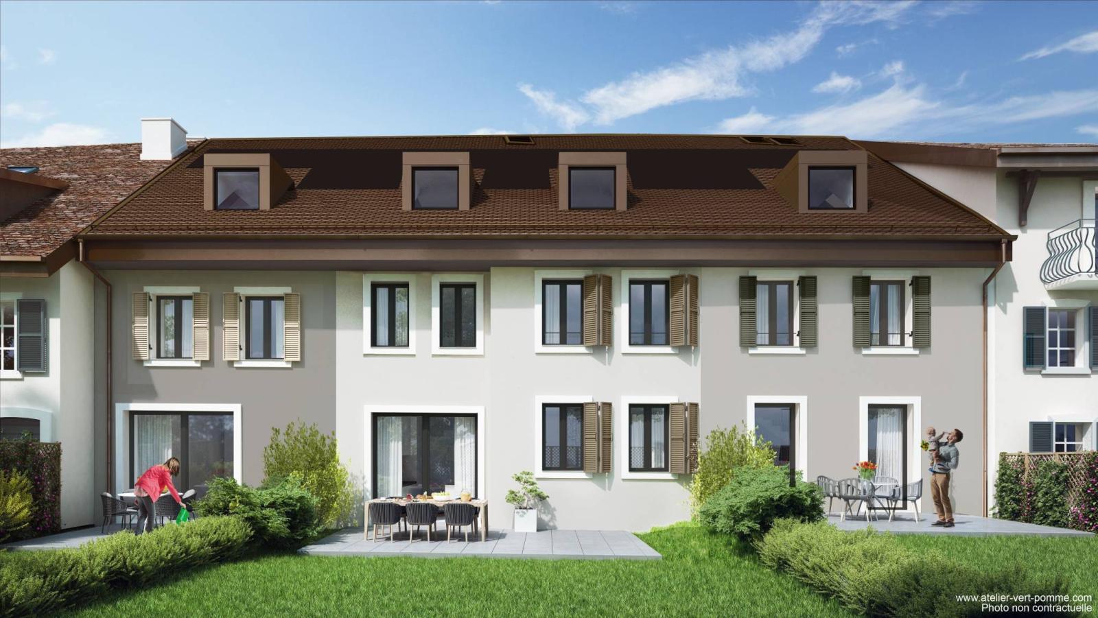 In esclusiva - Bellissima nuova casa di paese con giardino