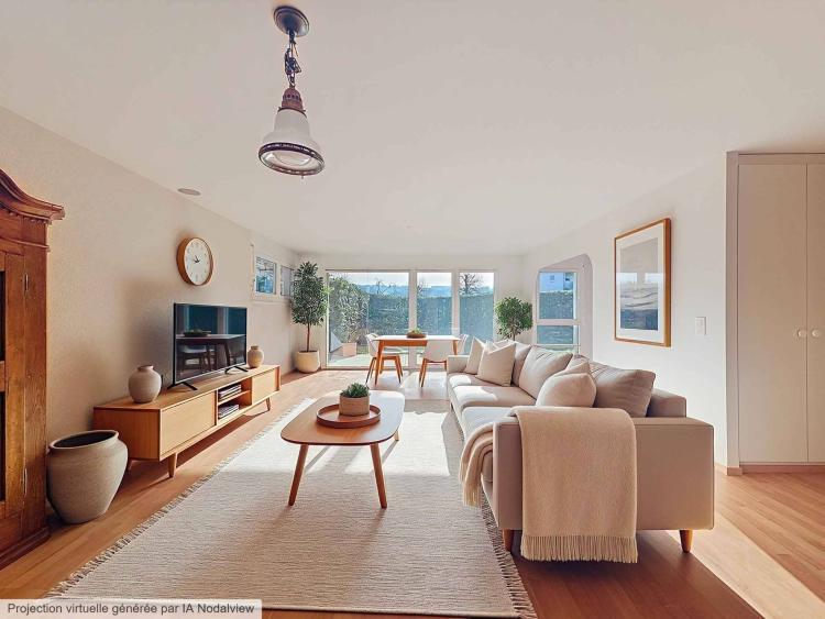 Elegant apartment with generous proportions and a private garden