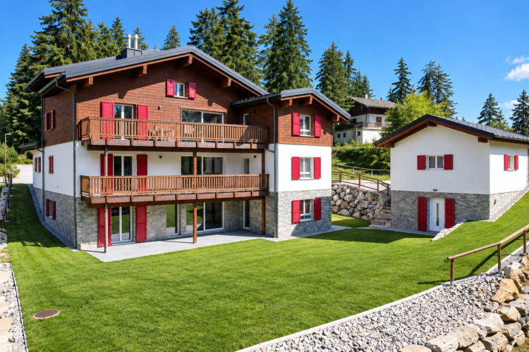 CHALET DI 15,5 CAMERE DA LETTO COMPOSTO DA TRE APPARTAMENTI INDIPENDENTI