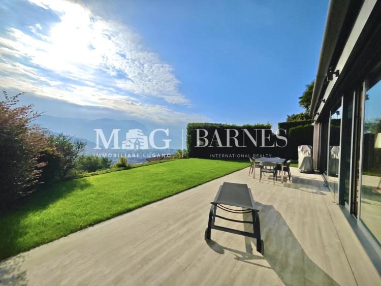 Lugano: Appartamento 4.5 locali con terrazzo e giardino vista lago
