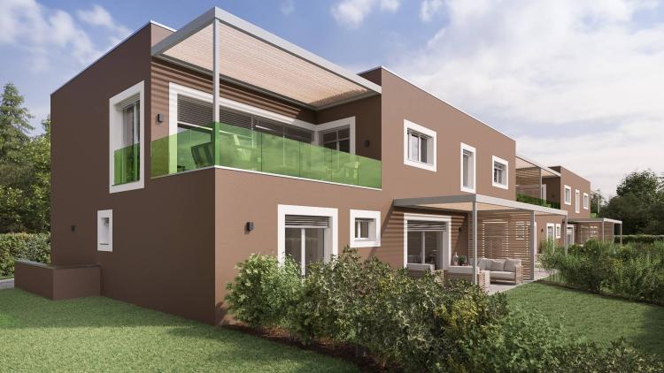 Luminoso appartamento di 5 locali fronta con giardino, in costruzione