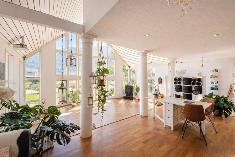 Canadian house in the heart of a green setting