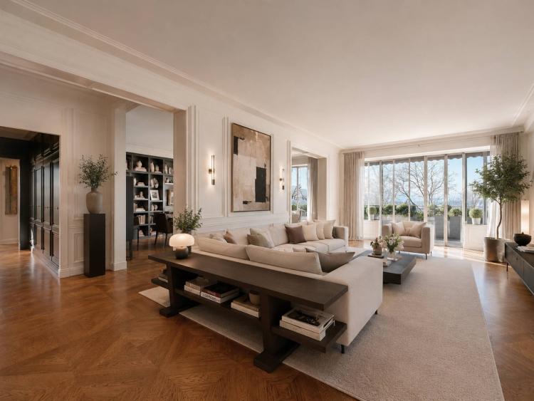 Nel cuore di Ouchy, un lussuoso appartamento di 7 locali con vista sul lago.