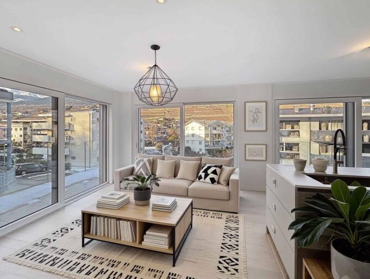 Grimisuat - Bright 4-room apartment with mountain view