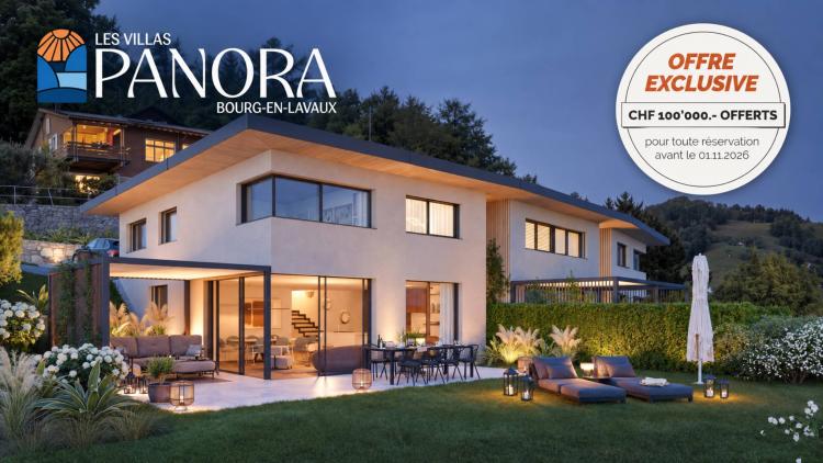 Tre ville di lusso in fase di progettazione con vista lago Villa C
