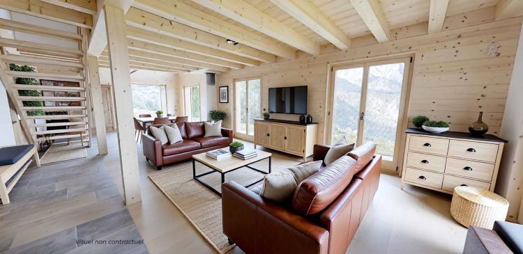 New larch wood chalet – With building permit