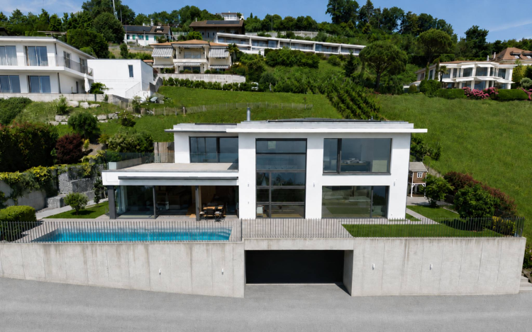 Villa contemporanea con vista eccezionale